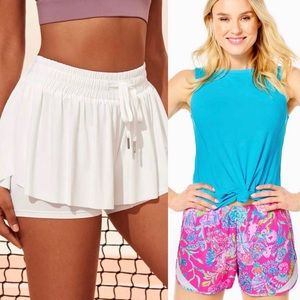 Lilly Pulitzer Luxeletic Ocean Trail Short Pink Isle Shell Me Something Good S